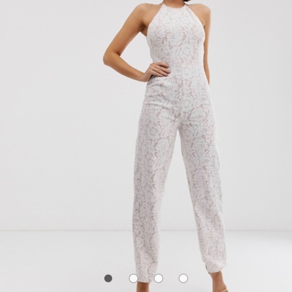 White Lace Jumpsuit